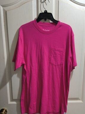 The Hundreds Men’s Pocket Tee in Bright Pink